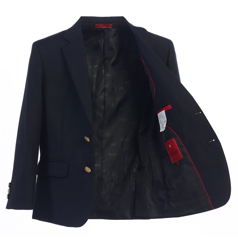 Gioberti Big Boys Formal Navy Blazer Jacket, Size 8 - Image 3